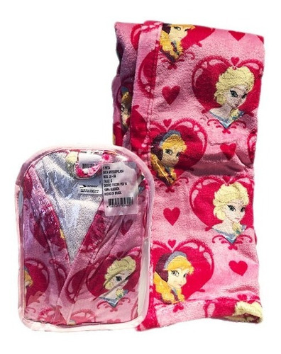 Bata Baño Infantil + Mochila Frozen Dohler Original