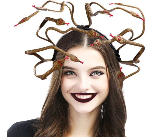 Medusa Serpiente Halloween Diadema Disfraz Medusa Cosplay Di