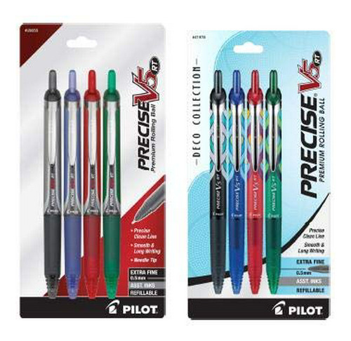 Bolígrafo - Precise V5 Rt Rolling Ball Pens, Extra Fine, 4-p