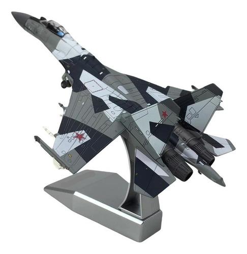 H Caza Ruso Su-35 Miniatura 1/100 Con Soporte