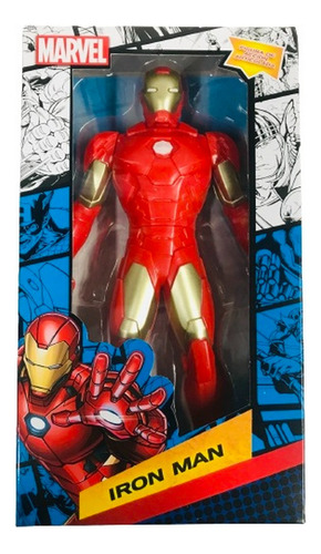 Muñeco Iron Man Articulado 23cm Marvel Ar1 53986 Ellobo