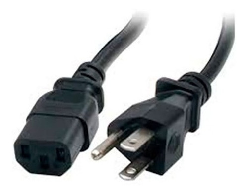 Cable Poder Corriente 3 Polos Pc Monitor Impresora Ups