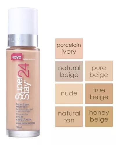 SUPERSTAY 24H BASE LÍQUIDA TONO PURE BEIGE - MAYBELLINE