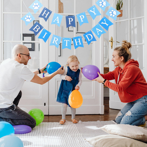 Banderín Decorativo De Papel Con Forma De Globo Para Pancart