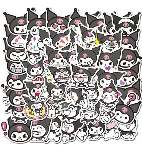 50 Stickers Diseño Kuromi