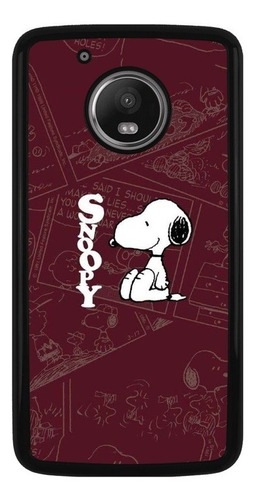 Funda Protector Para Motorola Moto Snoopy Caricatura 01