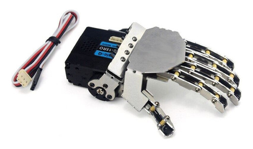 Kit De Mini Mano Robótica Palma Chasis Y Servo Arduino Izq