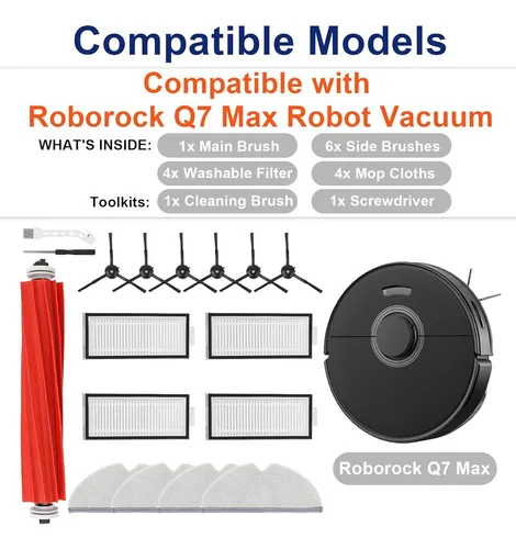 17 Piezas De Accesorios Para Robot Aspiradora Roborock Q7