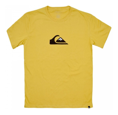 Remera Manga Corta Niño Amarrila Comp Logo Quiksilver