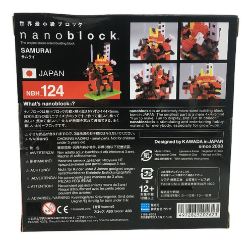 Nanoblock Samurai Con Caballo Rompecabezas 3d