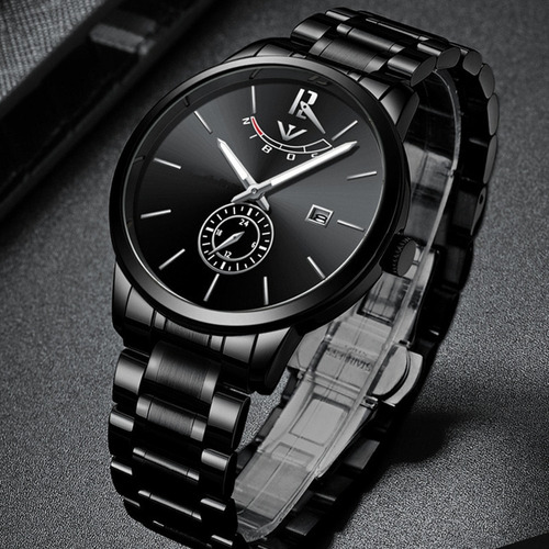 Reloj De Cuarzo Ultradelgado Nibosi Calendar Luminous