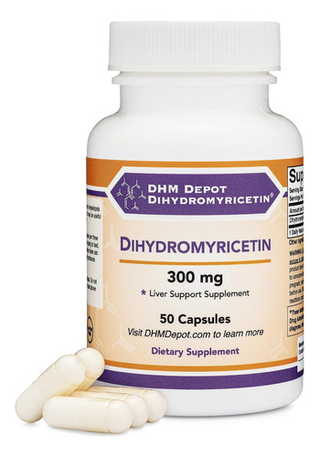 Double Wood Dihydromyricetin Hepático Y Resaca 50 Cápsulas Sin Sabor