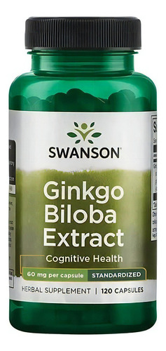 Ginkgo Biloba Extracto / 60mg / 120 Capsulas