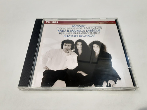 Concertos For 2 & 3 Pianos, Mozart - Cd 1990 Alemania 8/10