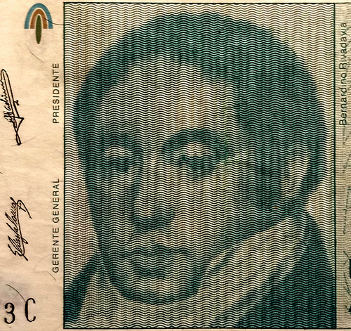 Billete Antiguo Argentina 1 Austral 1985-1991 Rivadavia (Usado)