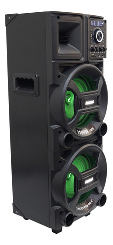 Caixa Som Amplificada Bluetooth 1100w Rms Usb 2 Microfone