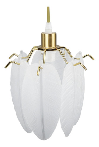 Elegante Lámpara De Techo De Vidrio De Hierro Forjado
