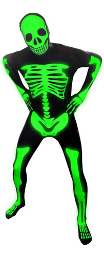 Morphsuits Para Hombre Glow Skeleton Morphsuit Fancy Dress D