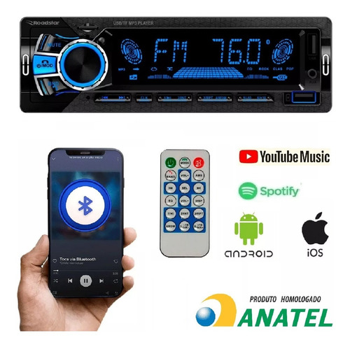 Radio Automotivo Bluetooth Fm 240 Watts Melhor Q Pio Neer