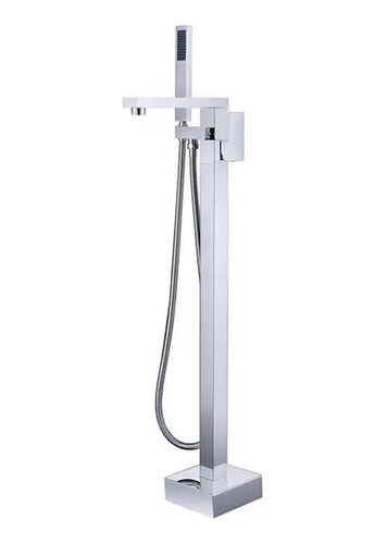 Misturador Monocomando Piso Banheiro Smart Norte 1/2'' Prata