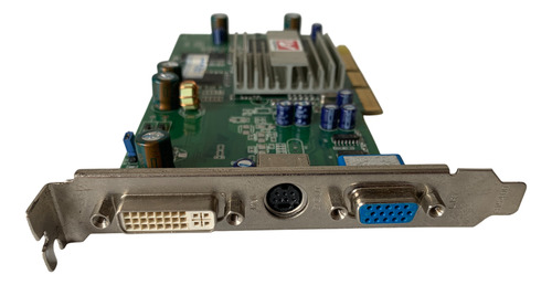 Placa Vídeo Vga Dvi Agp Ati Radeon R9250 256mb Antiga (Usado)