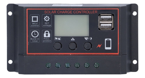 Controlador Solar Con Pantalla Lcd, Panel De Batería Intelig