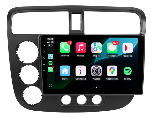 Multimidia Civic 2001 2002 2003 2004 2005 Android 14 4gb 9p