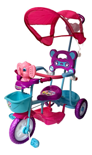 Triciclo Elefante Rosa/morado Trendy Kids