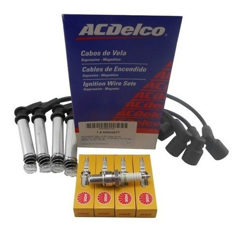 Juego Cables Acdelco Y Bujias Ngk Corsa 1.4 - 1.6 8v