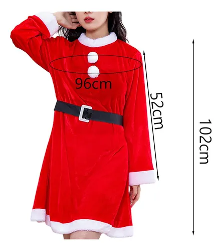 Vestido Navideño De Papá Noel, Disfraz Navideño Sin Chal