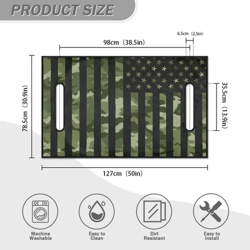 Darisoco Camo Green Usa Flag Golf Covers Para Carro Tie Dye