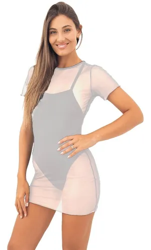 Vestido Blanco Transparente MercadoLibre