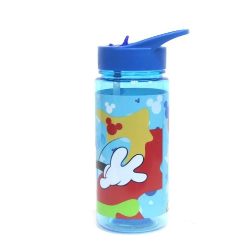 Botella Niños Con Bombilla Mickey Mouse Disney 500ml