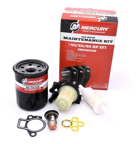 Kit Service Mercury 100 Horas 40/ 50/60 Hp 4 Tiempos