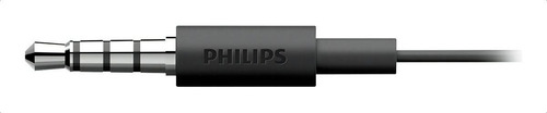 Auriculares Philips Intra Headset She1405 Bk, color negro