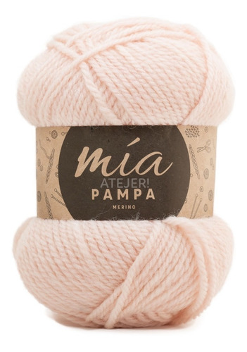 Imagen 4 de 6 de Lanas Pampa Merino Semigruesa Marca Mia Ovillo X 100 Gramos