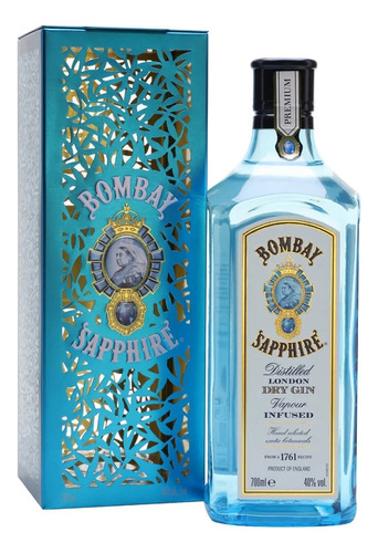 Gin Bombay Sapphire X 750 Ml Vapour Infused - Lata Coleccion