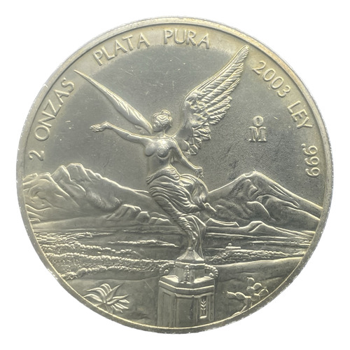 Moneda De 2 Onzas 2003, Plata Pura, Serie Libertad