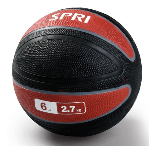 Pelota Medicinal Xerball Peso 2,7 Kg Texturada Fitness Spri 