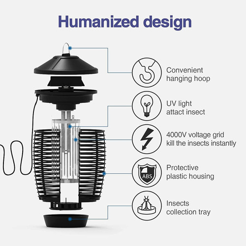 Mafiti Bug Zapper Trampas Para Moscas, Para Interiores Y Ext