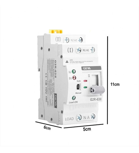 Interruptor Transferencia Automática Monofasico 63a 220v