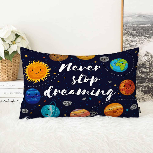 Aoyego Never Stop Dreaming Funda De Almohada Lovely Planets 