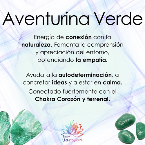 Pulsera De Protección Aventurina Verde 7 Chakras / Suerte