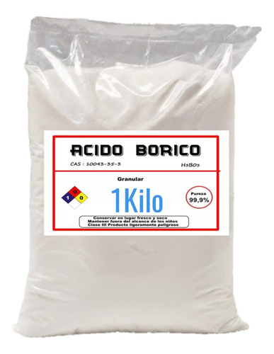 Acido Borico Polvo 1 Kilo , Multiples Usos