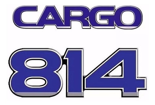 Kit De Adesivo Emblema Ford Cargo 814 Resinados