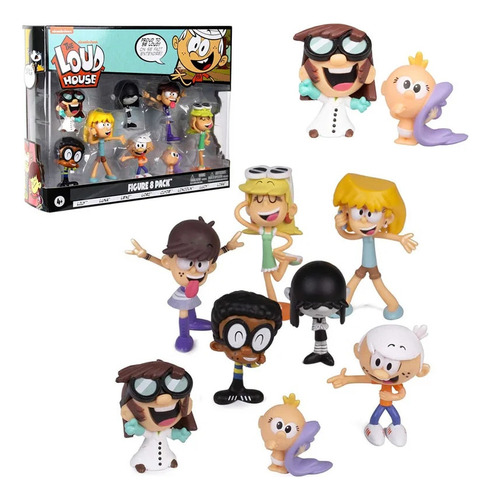 8 Figuras De Acción De La Colección De Juguetes The Loud Hou