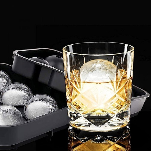 Imagen 1 de 8 de Molde Para Hielo Esferas Whisky Cubetera Silicona