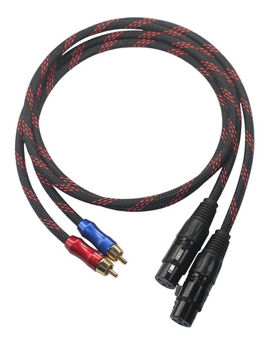 Xlfm-rc1 Cable Hifi 2 Xlr Hembra A Rca Macho Calidad Cables 