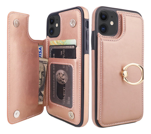 Onetop Funda Tipo Cartera Para iPhone 11 Con Soporte Para Ta