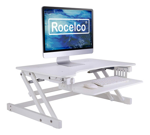 Rocelco - Convertidor De Escritorio De Pie De Altura Regula.